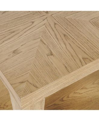 Laurel Creek Modern Contemporary 24" Square End Table with Open Shelf