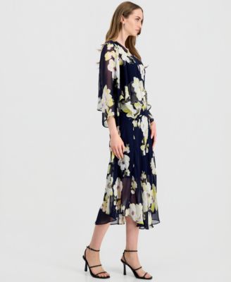 Women's 2-Pc. Floral-Print Jacket & Dress Set