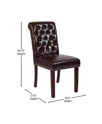 Falmouth Upholstered Parsons Chair with Nailhead Trim