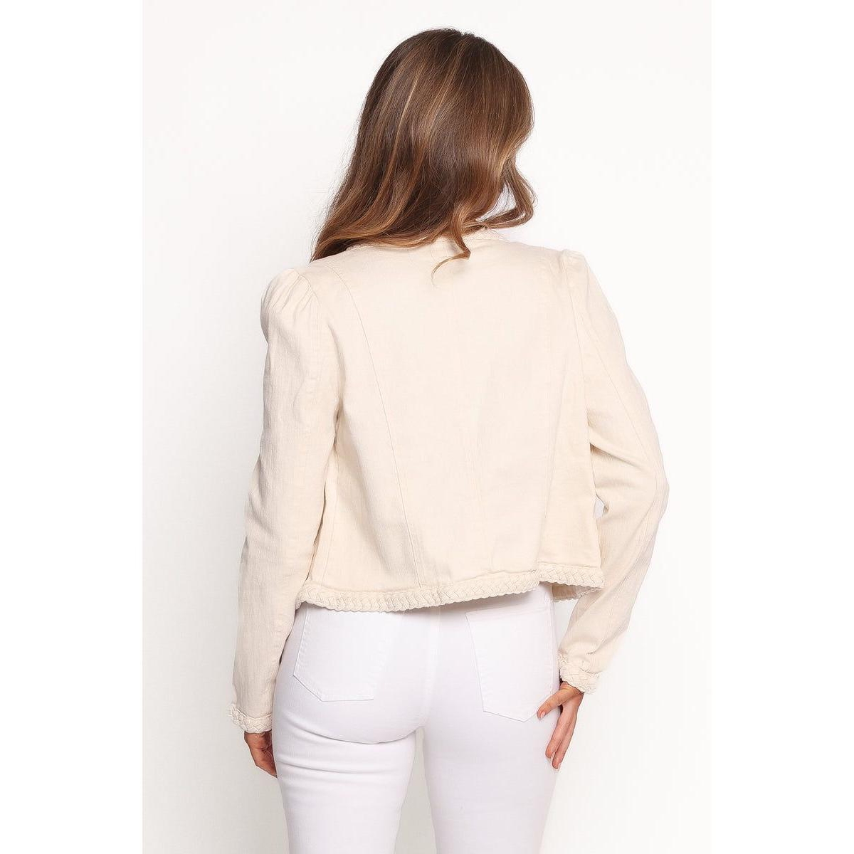 Petal and Pup Women's Braided Trim Crop Jacket