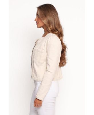 Women's Braided Trim Crop Jacket
