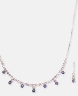 Stone Cup Chain Statement Necklace & Earrings Set