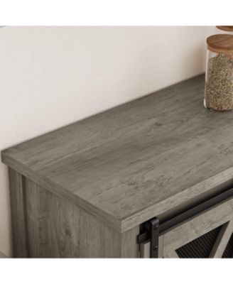 Buffet Cabinet 46.5" Large Buffet Sideboard Cabinet with Sliding Barn Doors