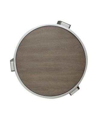 Sutton Chairside Table for Living Room - Bleached Sand