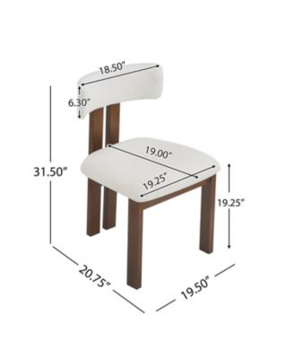 3-Piece Dining Set: Round Table & 2 Upholstered Chairs