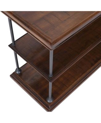 Larson Modern Industrial 48" Solid Wood Sofa Table with Storage