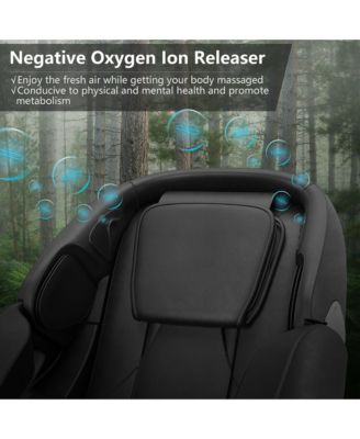 Full Body Zero Gravity SL Track Massage Chair w/ Negative Ion Generator