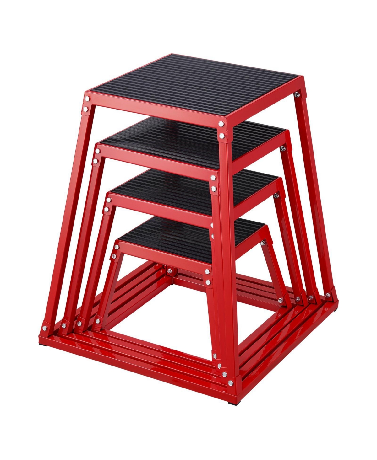 Sugfit Plyo Jump Box Set 12/18/24/30" Agility Training Box Red