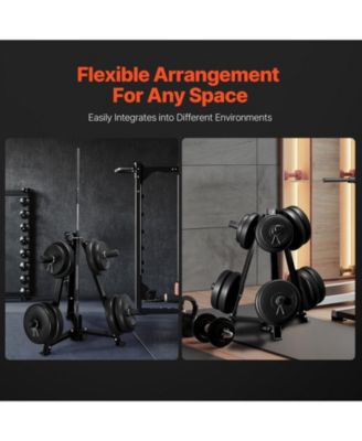 SUGFIT Weight Plate Rack 300 LB Capacity 2-Inch Plate Tree Storage Stand