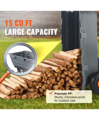 SUGFIT Heavy-Duty Dump Cart with 1500 lbs Capacity & Large Wheels