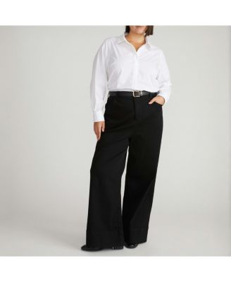 Women's Stretch Poplin Shirt Classic Fit.