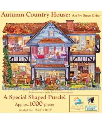 Autumn Country House 1000 piece Jigsaw Puzzle for Adults Special Shape Thanksgiving