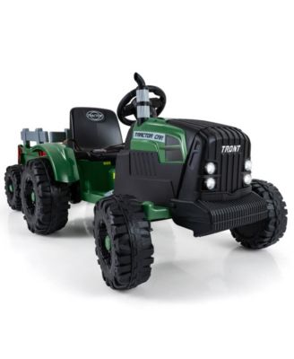 24V Kids Ride On Tractor with Detachable Trailer