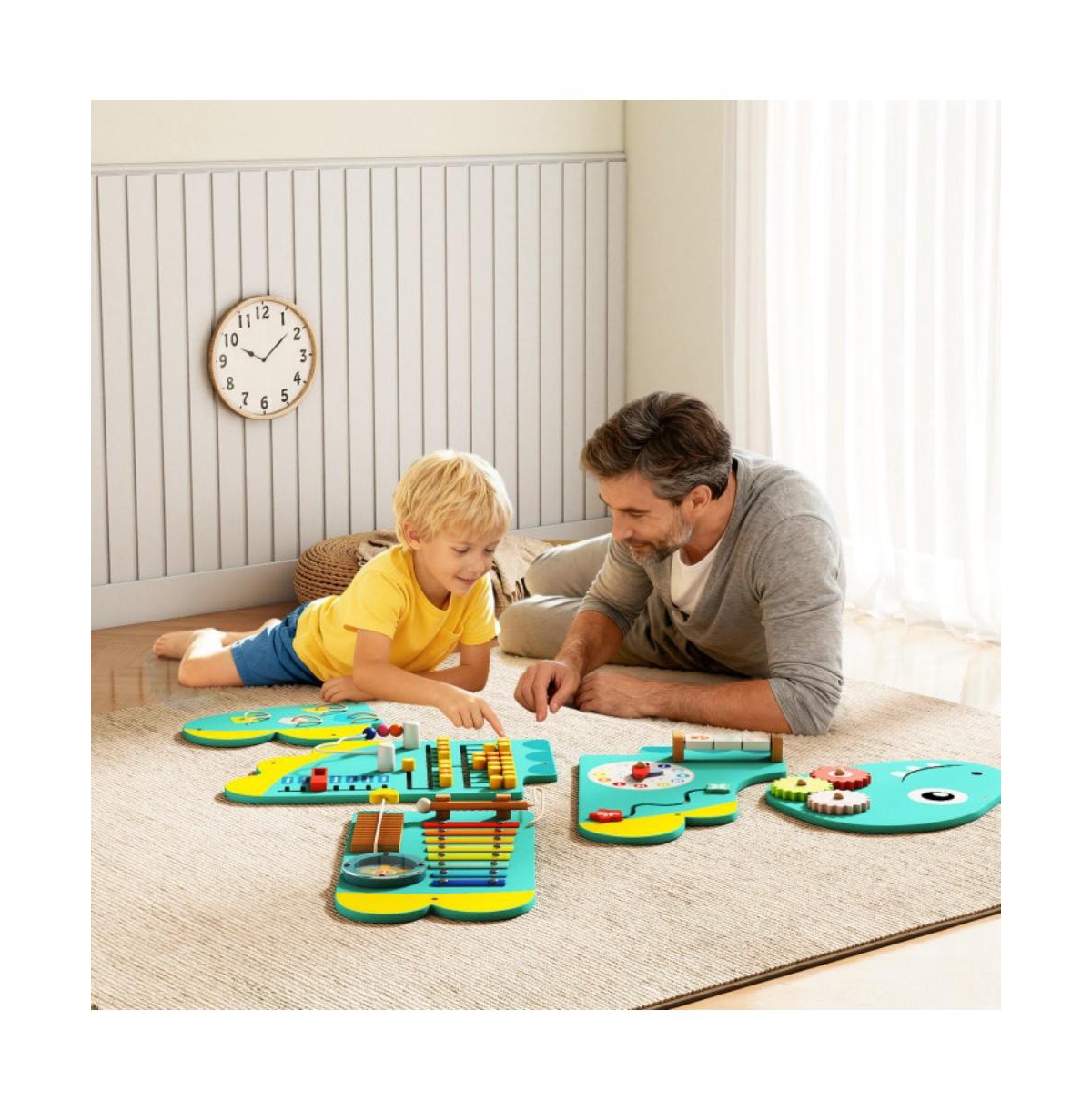 Hongge 11 1 Dinosaur Busy Board Wall Activity Panels