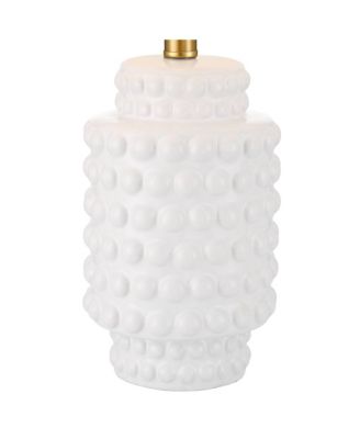 Hobnail 22 1/2" High Small Modern Accent 3-Way Table Lamps Set of 2 White Ceramic Living Room Bedroom Bedside Nightstand
