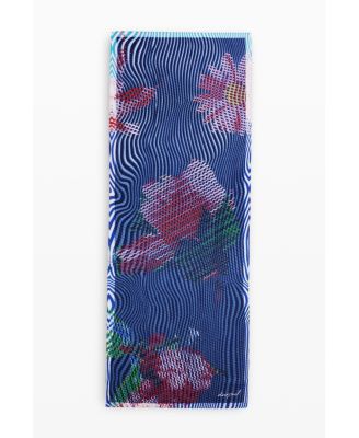 Women's Rectangular bluestrip scarf