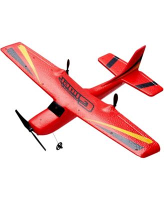RC Plane, 2.4GHz 2-Channel Remote Control Airplane with 6-Axis Gyro, Ready-to-Fly Aircraft Toy with 2 Batteries