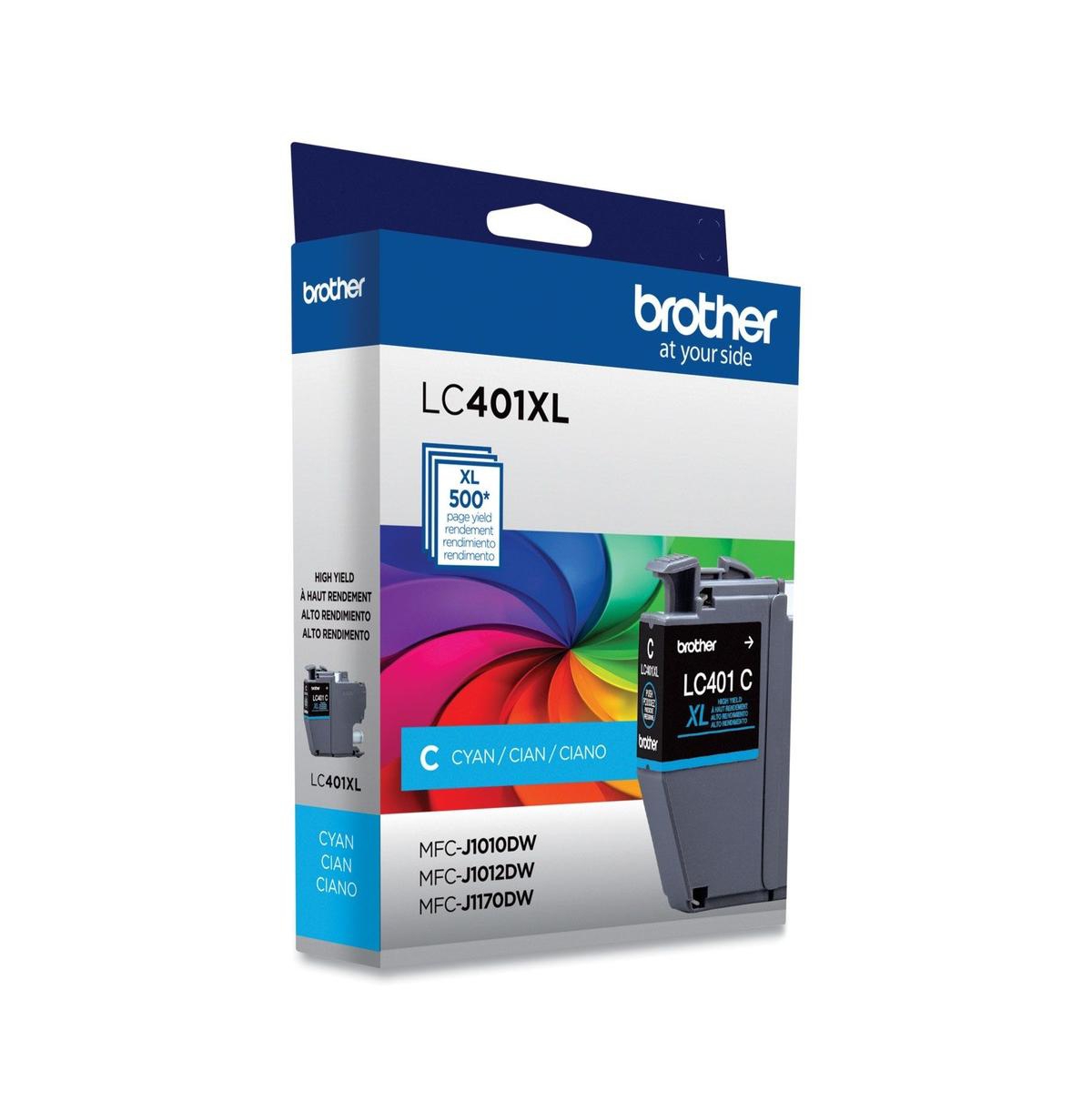 Brother LC401XLCS 500 Page-Yield High-Yield Ink - Cyan