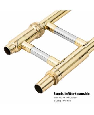 B Flat Brass Trombone with Mouthpiece