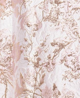 Plus Size Off-The-Shoulder Brocade Ball Gown