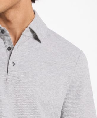 Men's Short-Sleeve Bubble Knit Polo Shirt