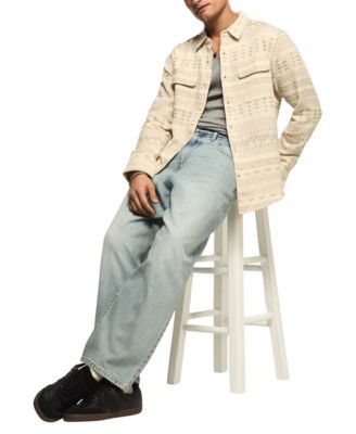 Men's Jacquard Humboldt Utility Button-Front Shirt