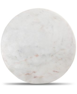 Grace 14" Marble Round Accent Table