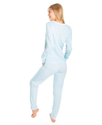 Women's Organic Cotton Jersey Two Piece Long Sleeve Pajama Set