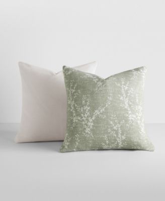 Cotton Slub 2-Pack Decorative Pillows, 20" x 20"