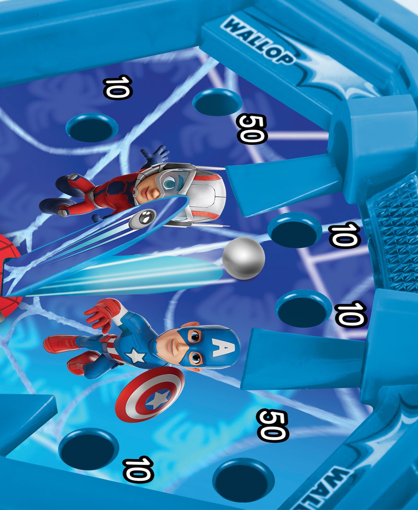 Детская игрушка World Tech Toys Spidey and His Amazing Friends Mini Tabletop Pinball Game, Ages 4+ — фото 3