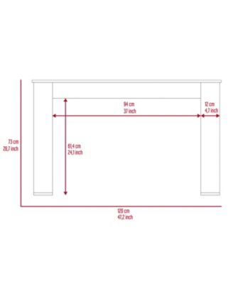 Lacey Rectangle Computer Desk Smokey Oak