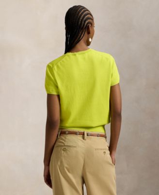 Women's Short-Sleeve Crew Neck Sweater