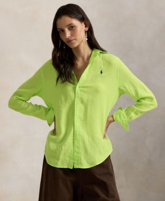Women's Classic Fit Linen Shirt