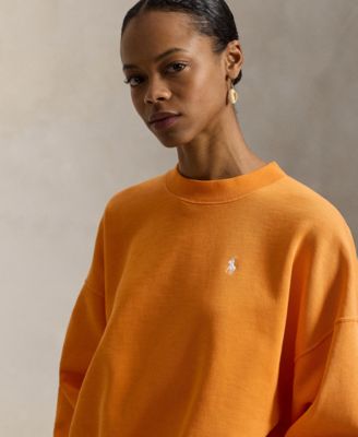 Women's Oversized Back-Logo Crew Neck Top