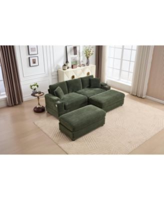 Streamdale Modular Sectional Sofa Bed Set - Green