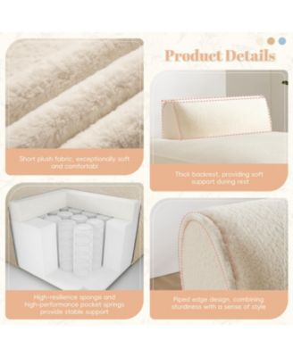 72" Modular Sofa Bed, Left-Facing, Foam-Filled, Free Combination, No Assembly