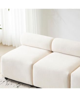 Evelyn 78" Modular 3-Seater Sectional Sofa