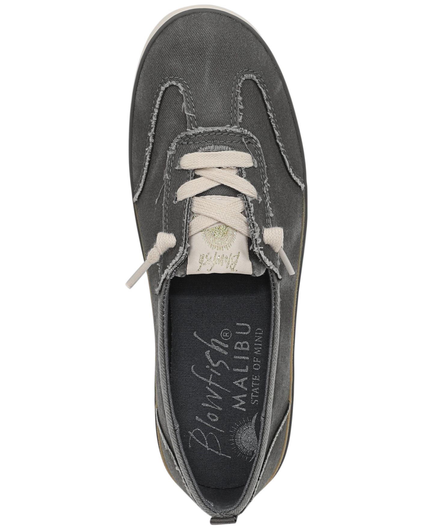 Женские кроссовки Blowfish Malibu Ez Breezy Skimmer, цвет: Угольный холщовый — фото 5