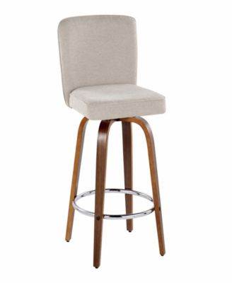 Fabric Henry Contemporary Fixed-Height Counter Stool, Set of 2