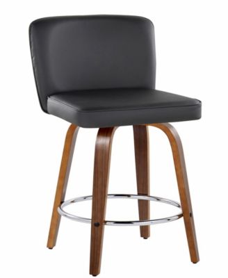 Fabric Henry Contemporary Fixed-Height Counter Stool, Set of 2