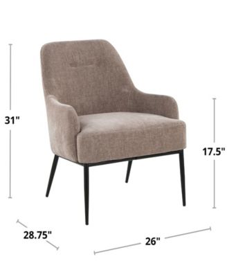 31" Fabric Marcel Contemporary Accent Chair