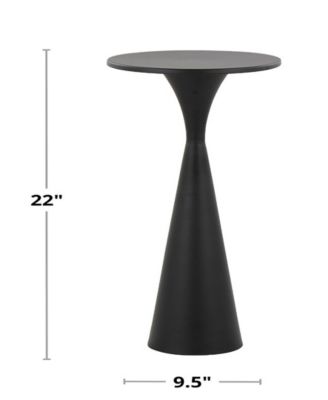 22" Metal Gemma Contemporary Side Table