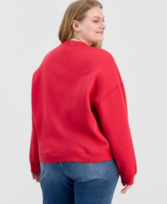 Trendy Plus Size Snoopy Valentine's Day Sweatshirt