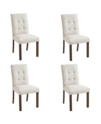 Streamdale Modern Beige Dining Chairs - Set of 4
