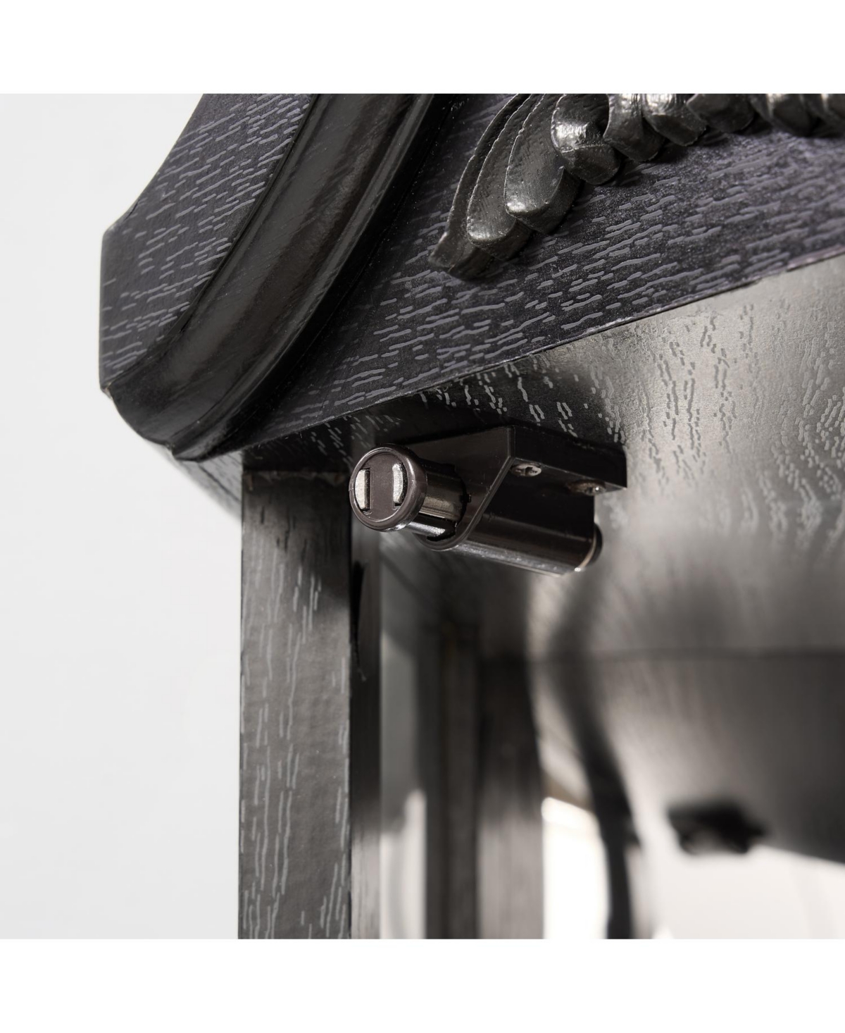 Streamdale Furniture Lighted Corner Curio Cabinet - Black