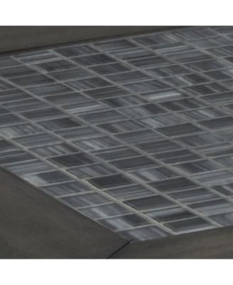 Baroque 48" Coffee Table with Mosaic Tile Inlay