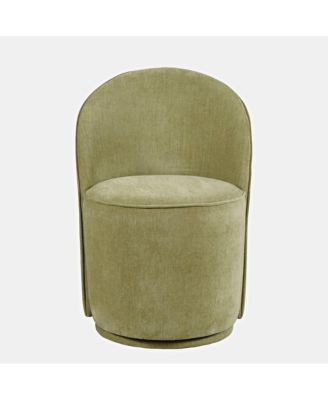 Landon Mid-Century Modern Upholstered Swivel Dining Chair (Set of 2