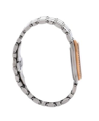 Serpenti Seduttori Quartz Watch in Stainless Steel and Rose Gold with Diamond Bezel 25mm