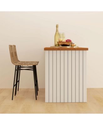 Rat Counter Height Bar Stools Set of 2 Barstools with Back