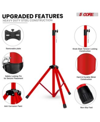 Speaker Stand 36" Adjustable PA DJ Tripod Heavy Duty